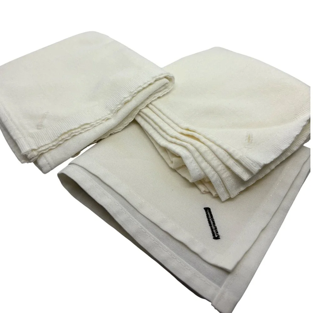 Medical button-on Cloth Napkins Set of 3 Soft‎ Cotton Dinner Napkins 20